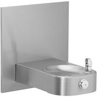 Zurn Elkay EHWM14C Slimline Soft Sides Stainless Steel Heavy Duty Wall Mount Non-Filtered Vandal-Resistant Drinking Fountain - Non-Refrigerated