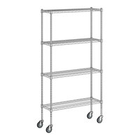 Regency 12" x 36" x 70" NSF Chrome 4-Shelf Kit