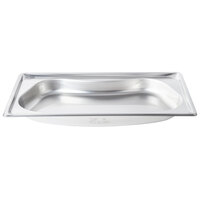 Vollrath 3101120 Super Pan Full Size 2 1/2" Deep Super Shape Stainless Steel Kidney Pan - 22 Gauge