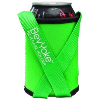 Franmara BevYoke Green Neoprene Beverage Cozie with 18" Lanyard 8043-13