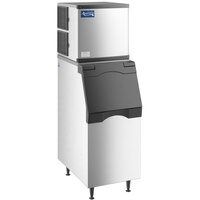 Avantco Ice KMC-H-322-LA 22" Air Cooled Modular Half Cube Ice Machine with 383 lb. Bin - 350 lb.