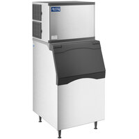 Avantco Ice KMC-H-530-LA 30" Air Cooled Modular Half Cube Ice Machine with 536 lb. Bin - 500 lb.