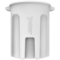 Toter RND55-B0111 55 Gallon White Round Trash Can