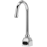 Zurn Elkay Z6920-XL-MV-SH AquaSense Deck Mount Sensor Faucet with Temperature Mixing Valve, Supply Hoses, and 5 3/8" Gooseneck Spout (1.5 GPM), Battery-Powered