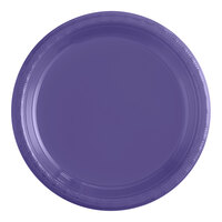 Creative Converting 28115011 7" Purple Plastic Plate - 240/Case