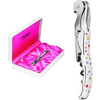 Pulltex 5114 BXR Pulltap's Evolution 26 Rainbow Colored Swarovski Crystal Two-Step Corkscrew