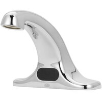 Zurn Elkay Z6915-XL-MV AquaSense Deck Mount Centerset Sensor Faucet with 4" Centers, Temperature Mixing Valve, and 6 3/4" Spout (0.5 GPM), Battery-Powered