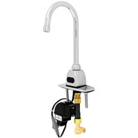 Zurn Elkay Z6920-XL-CP4 AquaSense Deck Mount Sensor Faucet with 4" Centers 5 3/8" Gooseneck Spout (1.5 GPM), Battery-Powered