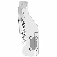 Franmara Boomerang Balena Compact Waiter's Corkscrew with White Handle 2036-24