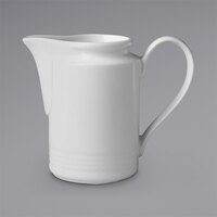 RAK Porcelain Rondo 8.5 oz. Ivory Embossed Porcelain Creamer - 6/Case