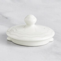 RAK Porcelain Leon Ivory Embossed Porcelain Lid for 27.1 oz. Teapot - 12/Case