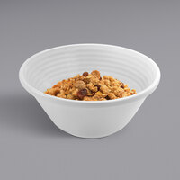 RAK Porcelain Rondo 20.3 oz. Ivory Embossed Porcelain Stackable Bowl - 12/Case