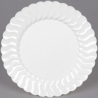 Fineline Flairware 207-WH 7 1/2" White Plastic Plate - 180/Case