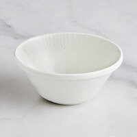 RAK Porcelain Leon 20.3 oz. Ivory Embossed Porcelain Stackable Bowl - 12/Case