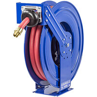 Coxreels TSHF-N-650 Spring Rewind Truck Mount Fuel Hose Reel with (1) Low Pressure 1" x 50' Hose - 300 PSI