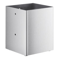 ServSense Stainless Steel Countertop / Wall-Mount Straw and Flatware Organizer