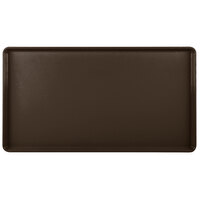 Cambro 1222D116 12" x 22" Brazil Brown Dietary Tray - 12/Case