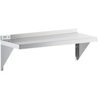 Regency 16 Gauge Stainless Steel 12" x 36" Heavy Duty Solid Wall Shelf