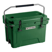 CaterGator CG20HG Hunter Green 20 Qt. Rotomolded Outdoor Cooler / Ice Chest