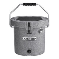 CaterGator CCG20SPG Gray 20 Qt. Round Rotomolded Outdoor Cooler / Ice Chest