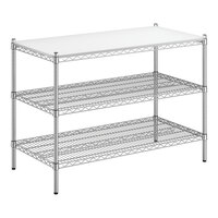 Regency 24" x 48" x 34" NSF Chrome 3-Shelf Kit with Removable Shelf Insert