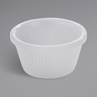 American Metalcraft 2 oz. Fluted White Melamine Ramekin - 12/Case