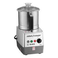 Robot Coupe R402A 2-Speed Combination Food Processor with 4.7 Qt. / 4.5 Liter Stainless Steel Bowl, Continuous Feed & 2 Discs - 2 hp