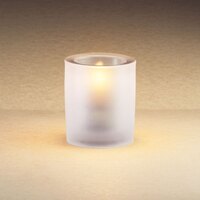 Sterno 80178 3 1/4" Frost Mini Bubbles Liquid Candle Holder