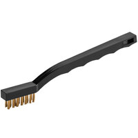 Lavex 7" Toothbrush Style Grout Brush with Brass Bristles