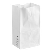 Duro 25 lb. Shorty White Paper Bag - 500/Bundle