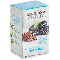 Bigelow Benefits Cinnamon and Blackberry Herbal Tea Bags - 18/Box