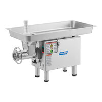 ProCut KG-22-W-SS #22 Stainless Steel Electric Meat Grinder with Safe Guard - 110V, 1 hp