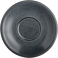 Acopa Embers 5 1/2" Midnight Blue Matte Stoneware Saucer - Sample