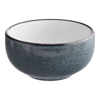 Acopa Embers 13 oz. Midnight Blue Matte Stoneware Bowl - Sample