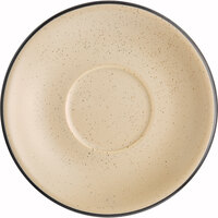 Acopa Embers 5 1/2" Harvest Tan Matte Stoneware Saucer - Sample