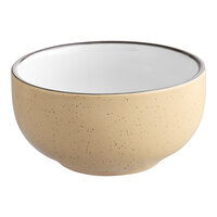 Acopa Embers 13 oz. Harvest Tan Matte Stoneware Bowl - Sample