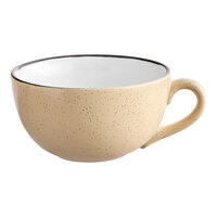 Acopa Embers 10 oz. Harvest Tan Matte Stoneware Cup - Sample