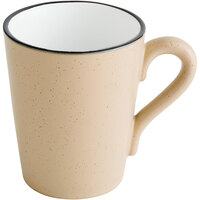 Acopa Embers 10 oz. Harvest Tan Matte Stoneware Mug - 24/Case