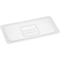 Vigor 1/3 Size Translucent Polypropylene Handled Lid