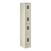 Regency Space Solutions Beige 12" x 18" x 78" Single, 2 Tier Locker - Assembled