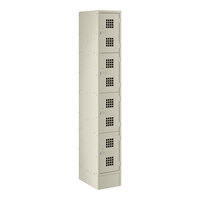 Regency Space Solutions Beige 12" x 18" x 78" Single, 4 Tier Locker - Unassembled