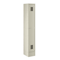 Regency Space Solutions Beige 12" x 15" x 78" Single, 1 Tier Locker - Assembled