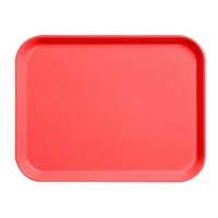 Cambro 1216CL163 12" x 16" Rose Red Camlite Tray - 12/Case