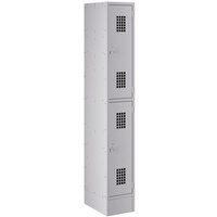 Regency Space Solutions Gray 12" x 18" x 78" Single, 2 Tier Locker - Assembled