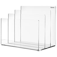 Kantek AD50 6" x 3 13/16" x 3 15/16" Clear Acrylic Mini Paper Sorter