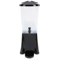 Tablecraft 353DP Slimline 3 Gallon Black Beverage / Juice Dispenser