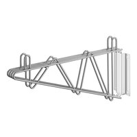 Regency 14" Deep Double Wall Mounting Bracket for Adjoining Chrome Wire Shelving