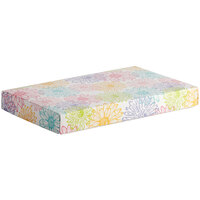 9 3/8" x 5 5/8" x 1" 2-Piece 1 lb. Spring Print Candy Box - 125/Case