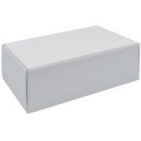 6 1/2" x 3 1/4" x 2 5/8" 1/2 lb. White Candy and Pretzel Box - 250/Case