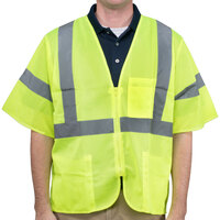 Cordova Lime Class 3 High Visibility Mesh Safety Vest - XXXL